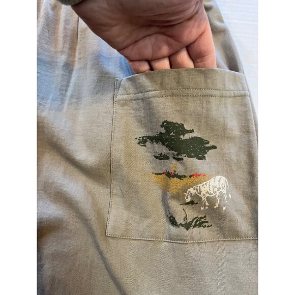 RARE! Vintage NWT Bobbie Brooks Women Sage maxi Dress S 100% Cotton With Pockets - Picture 7 of 11